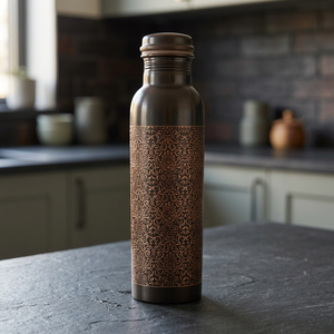 High Quality 1000ml Eco-friendly Pure Copper <b>Water</b> <b>Bottle</b> with Premium Packaging Available Different Styles for Business Gifts - Product Image 3