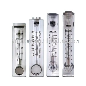 China Factory Variable Area Tube Rotameter Digital Acrylic Liquid Air Gas Panel Flow Meter For Clean Water