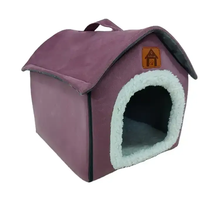 Diskon besar rumah kecil rumah anjing desain Modern mewah kandang anjing kucing tempat tidur hewan peliharaan rumah