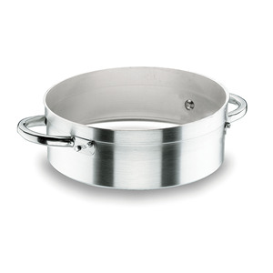 Padella per paella Paellera Chef in alluminio da 12 pollici rotonda con manici in acciaio inossidabile per fornelli a gas e a induzione - Product Image 1