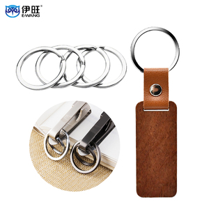 พวงกุญแจแบบแบนขอบเรียบ ทนต่อการกัดกร่อน ทำจากสแตนเลส เหมาะสำหรับใช้ในชีวิตประจำวัน - Product Image 1