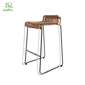 Lack-Silla de comedor tejida de ratán con patas de metal, silla de <span class=keywords><strong>jardín</strong></span> de ratán barata para exteriores, silla con acento de ratán para patio - Product Image 5
