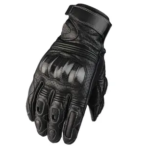 Safety Mens Motorcycle Gloves Leather Mens Racing Cycling Gloves