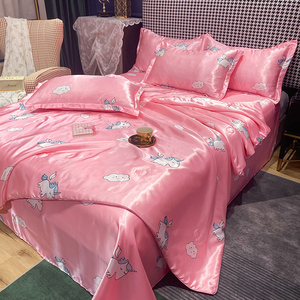 Vua Kích thước phim hoạt hình Polyester Shining Silk 4pcs Duvet cover <span class=keywords><strong>bedding</strong></span> <span class=keywords><strong>Set</strong></span> tùy chọn-Có sẵn - Product Image 4