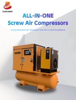 Compresseurs d'air électriques rotatifs industriels du fabricant 10hp-30hp 7.5kw-22kw Moteur de pompe de compresseur d'air à vis PLC Core