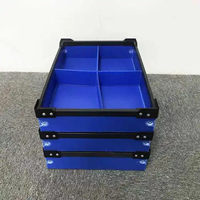 Prix usine étanche Coroplast PP boîtes de rangement avec cadre en plastique ondulé Poly électronique chiffre d'affaires fourre-tout étui