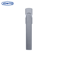 Poignée de fenêtre en alliage d'aluminium argenté avec verrou pour porte coulissante ou à battant en PVC, accessoires de quincaillerie pour petites fenêtres intérieures
