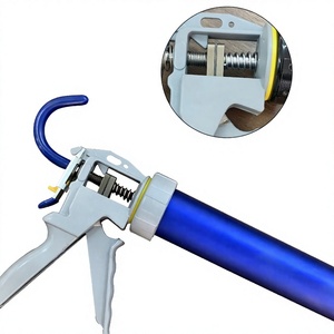 Pistolet de calfeutrage manuel sans fil Santwell en alliage d'aluminium OEM, poignée pistolet, distributeur de mastic 10oz/20oz, tige lisse, usage industriel - Product Image 2