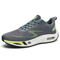 Chaussures de sport respirantes pour hommes, baskets athlétiques en tricot, chaussures de gym, chaussures de course à coussin d'air pour l'extérieur, été, automne