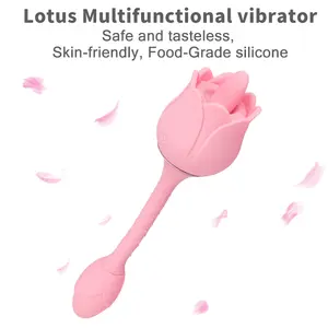 Großhandel Originalfabrik Schlussverkauf Sexspielzeug Lotus-leckvibrator für Erwachsene Vibrator für Damen Klitoris-Vibrator-Stick