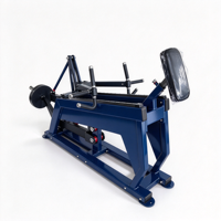 Machine à ramer assise unilatérale à charge par plaques, robuste, pour usage commercial en salle de sport, avec structure en acier pour la sécurité du dos et des pectoraux