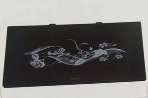 Estante de Pared de Vidrio Pintado en Negro, Simple y Moderno, para DVD, para Equipos de Audio Pequeños en la Pared de la Sala de Estar - Product Image 5