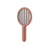Mini raquette électrique anti-moustiques rechargeable 2-en-1 avec lampe tue-moustiques puissante, écologique et portable pour la maison