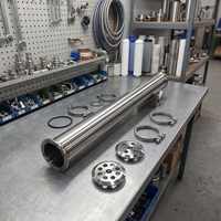 Boîtier de membrane en acier inoxydable SS 8040 4040, utilisé dans le composant principal du filtre de réservoir d'eau