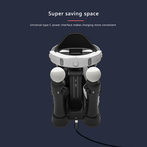Avec Type-C Pour VR Casque Holder 6 In 1 Portable Game Controller Charger For <span class=keywords><strong>PS5</strong></span> Accessories VR <span class=keywords><strong>Move</strong></span> Charging Support Stand - Product Image 4