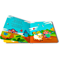 Libro de Sonido para Niños, Libro de Audio de Tapa Dura, Libros de Cuentos en Inglés para el Aprendizaje Temprano, Estilo de Control Táctil