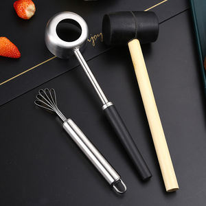 Logo personnalisable ménage poinçon en acier inoxydable grattage multifonction ouvre-bouteilles en métal ouverture coquilles de noix de coco usage domestique - Product Image 2