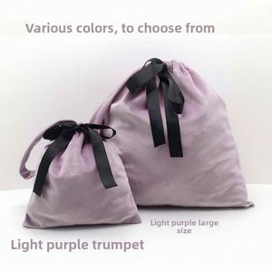 INS <b>Velvet</b> Drawstring Jewelry Storage <b>Bag</b> Portable Shopping Organizer On-The-Go Shoulder Underwear Makeup Travel - Product Image 5
