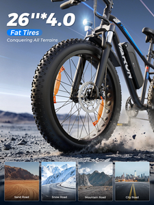 จักรยานไฟฟ้า VARUN M26-2 PRO ขนาด 26 นิ้ว ยาง Fat Tire กำลัง 250 วัตต์ มาตรฐาน EU ระยะทางวิ่งทดสอบ 65 กม. ความเร็วสูงสุด 25 กม./ชม. เกียร์ Shimano 7 สปีด มาตรฐาน IP65 รับน้ำหนักได้ 150 กก. มีสินค้าในสต็อกในยุโรป - Product Image 5