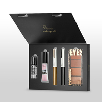 Coffret cadeau de maquillage de haute qualité personnalisé avec stylo eye-liner rouge à lèvres mascara frisé Palette d'ombres à paupières quotidiennes de marque privée