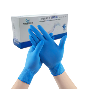 Haute qualité 100 pièces/boîte Non stérile traitement des aliments dentaires bleu foncé jetable examen médical gants en <span class=keywords><strong>Nitrile</strong></span> sans poudre - Product Image 3