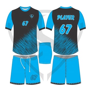 Custom Men's Soccer Uniform Set Orange Hexagon Pattern Sublimated Quick Dry Jersey Shorts Moisture Wicking Anti-Bacterial - Product Image 3