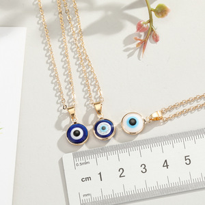Collar con Colgante de Ojo Turco Nazar de Oro al por Mayor, Amuleto de Cristal Azul para la Suerte y Protección, para Mujeres y Niñas, Regalo Bohemio Mediterráneo - Product Image 5