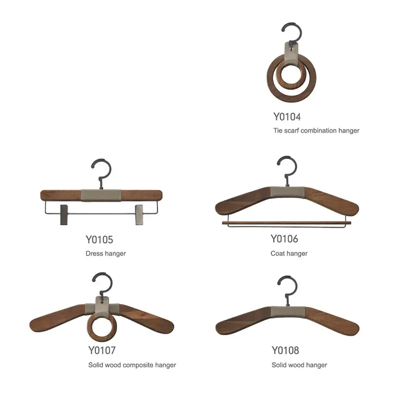 Jinrongda 북유럽 모던 우드 호텔 럭셔리 호두 나무 옷걸이 코트 옷장 옷걸이