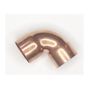 Coude en cuivre à rayon court de 25,4 mm, 90 degrés, C X C, raccord de 1 pouce avec deux coupelles à souder - Product Image 2