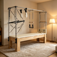Table de Pilates Cadillac Reformer Trapeze en bois de chêne de qualité studio, équipement de Pilates professionnel sur mesure