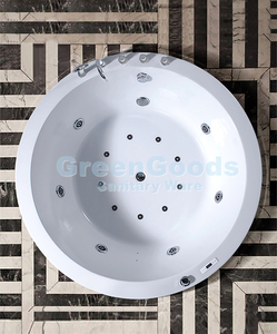 Bañera redonda <span class=keywords><strong>de</strong></span> lujo <span class=keywords><strong>para</strong></span> interiores, <span class=keywords><strong>Spa</strong></span> <span class=keywords><strong>de</strong></span> burbujas <span class=keywords><strong>de</strong></span> aire, bañeras <span class=keywords><strong>de</strong></span> masaje - Product Image 5