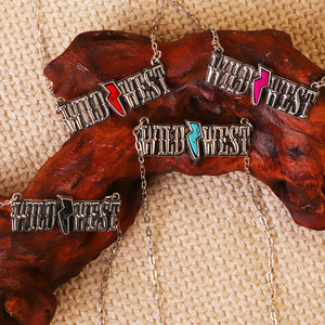 Vintage Western Jewelry Rodeo <span class=keywords><strong>Texas</strong></span> Wild West COLLAR COLGANTE para regalos de vaquera - Product Image 1