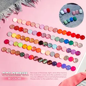 ROSALIND Manufacturer Promotion High Quality Vernis Semi Permanent Pastel Color Uv Led Gel Nail Polish For Manicure Nails Art