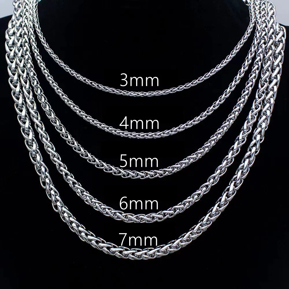 Custom Fashion Keel Chain Hip Hop 316L Stainless Steel Titanium Necklace Chain for Men DIY Accessories