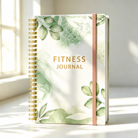 Cuaderno Espiral con Impresión Personalizada de Arte en Acuarela, Papel de Cubierta Grueso de Primera Calidad, Fabricante Chino, con Banda Elástica