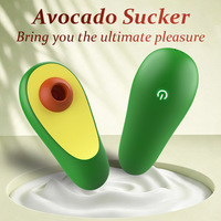 Avocado Sexspielzeug Vibrator für Frauen, Niedlicher Fruchtform-Mini-Klitoris-Saugvibrator, Silikon-Klitoris-Nippel-Stimulator für Paare