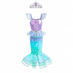 Nuovo Set di Abiti a Sirena Senza Maniche con Paillettes e Rete per Bambini, Ideale per Regali di Compleanno o Spettacoli di Gala 2026 - Product Image 6