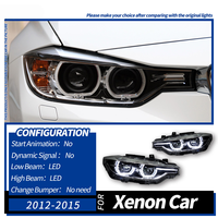 Pour BMW Série 3 F30 F35 2012-2019 : Ensemble de phares LED avec feux de jour Spoon DRL et clignotants LED améliorés