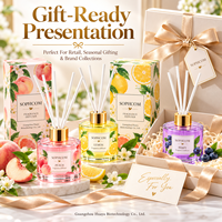 Salle de bain surdimensionnée personnalisable de qualité supérieure pour diffuseur de roseau Parfum de cheveux du fournisseur unique de qualité supérieure Verre coloré parfumé DIY