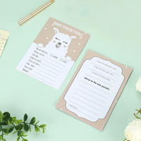 Cartes de Prédiction Personnalisées pour Baby Shower (25 Feuilles) – Jeux de Baby Shower, Nom du Bébé, Genre, Date de Naissance, Cartes d'Advice