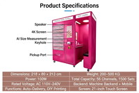 Máquina Expendedora de Impresoras de Arte de Uñas Totalmente Automática, Kiosco de Pintura de Uñas Digital 3D de Autoservicio para Salón de Belleza y Centro Comercial