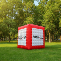 Cube gonflable flottant Publicité Gonflables à air chaud Ballon géant à l'hélium à vendre Ballon personnalisé en plein air