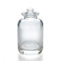 EU-Beauty Échantillons Gratuits Diffuseur de Parfum en Verre de Luxe à Roseaux 50ml Forme Carrée ou Ronde avec Bouchon à Vis pour Utilisation Parfumée