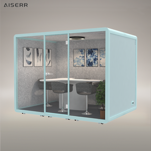 Discusión en el aula Cabina insonorizada Educación Sala acústica moderna <span class=keywords><strong>Coworking</strong></span> Cápsula insonorizada privada - Product Image 4