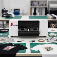 Printer DTF & DTG Otomatis Penuh Baru untuk XP600 AI 33cm untuk Transfer Panas Kaos dan Kain dengan Pemotong Otomatis