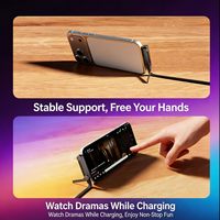 Cable de Carga Rápida de 240W 5A con Trenzado de Nailon, Soporte para Teléfono, Rotación de 360° y Ángulo de 90°, Multiángulo, Tipo-C, para Computadora, iPhone, Juegos