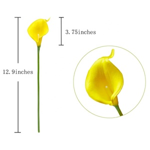 Lys — Bouquet de fleurs en Latex artificielles réalistes, 15 pièces, véritables tactile, pour un Bouquet de mariage, pour décorer la maison - Product Image 3