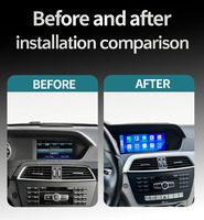 Système de lecteur DVD de voiture Linux 8,8 pouces pour Mercedes C GLC W204 W205 W447, écran tactile IPS, WIFI, SIM, Carplay, radio multimédia
