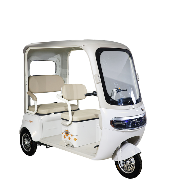 QSD Custom Manufacturing 3 Wheeler 4 Seater Open Body Battery Operated Electric Auto Rickshaw 48V Charging