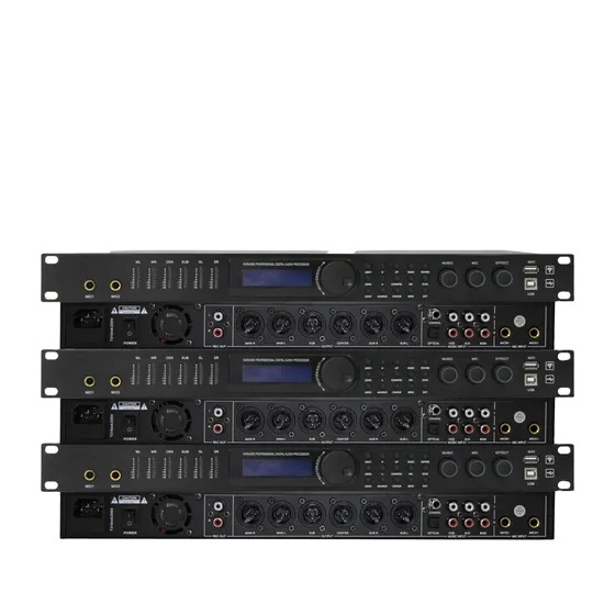 Pre-Effects KTV Professional Portable Digital Audio Processor RV-3000 Model 4V Max Input/Output